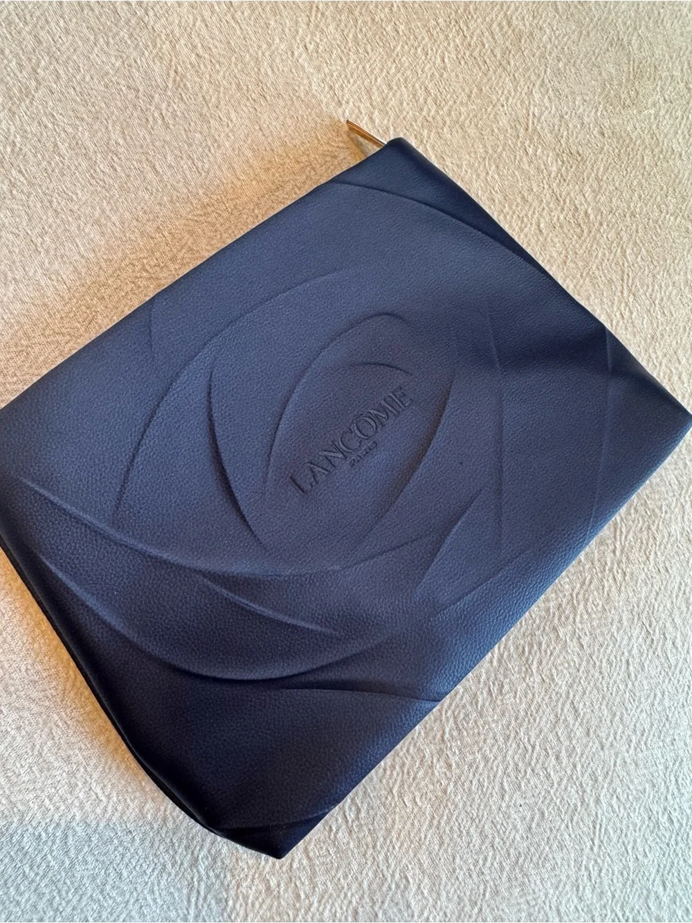Lancome Navy Cosmetic Pouch Small Travel Bag